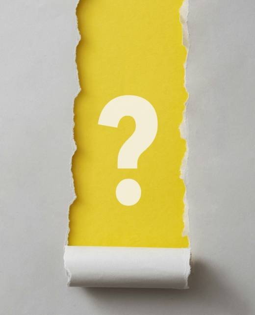 Colorful vivid yellow banner with question mark Colorful vivid yellow banner with question mark